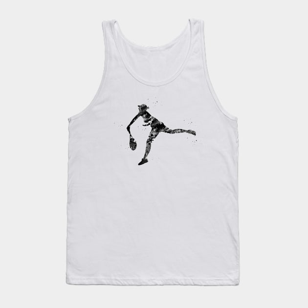 Girl playing Tennis Tank Top by erzebeth